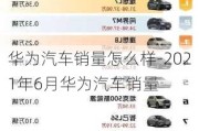 华为汽车销量怎么样-2021年6月华为汽车销量