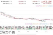 特斯拉股价涨至历史高位,马斯克成世界首富-特斯拉ceo马斯克股票价格