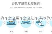 共享汽车怎么用车怎么还车,共享汽车怎么付款