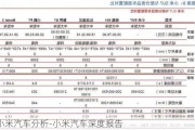 小米汽车分析-小米汽车深度报告