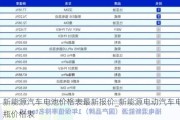 新能源汽车电池价格表最新报价_新能源电动汽车电瓶价格表