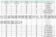 比亚迪海豚参数配置对比,比亚迪海豚参数配置2024