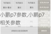 小鹏p7参数,小鹏p7相关参数