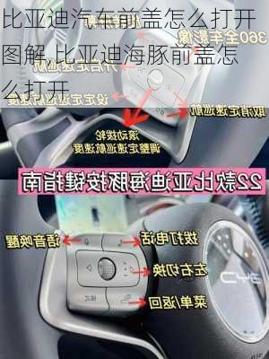 比亚迪汽车前盖怎么打开图解,比亚迪海豚前盖怎么打开