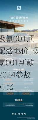 极氪001顶配落地价_极氪001新款2024参数对比