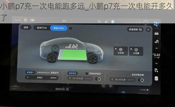 小鹏p7充一次电能跑多远_小鹏p7充一次电能开多久了