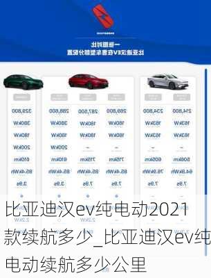 比亚迪汉ev纯电动2021款续航多少_比亚迪汉ev纯电动续航多少公里