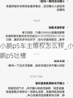 小鹏p5车主维权怎么样_小鹏p5吐槽