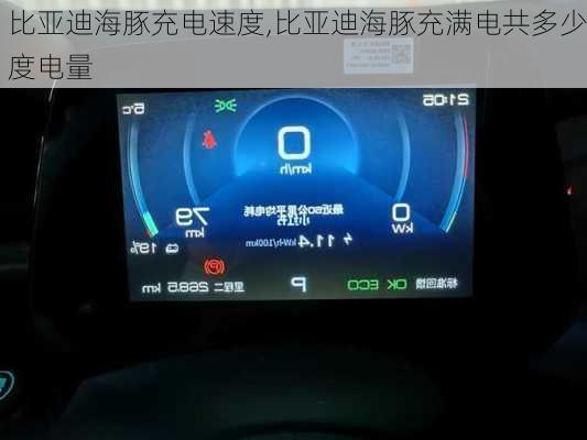 比亚迪海豚充电速度,比亚迪海豚充满电共多少度电量