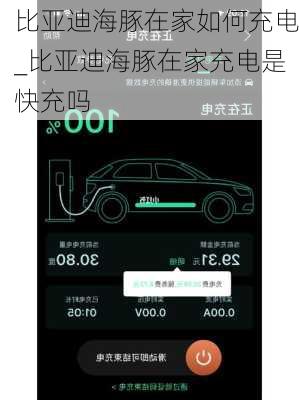 比亚迪海豚在家如何充电_比亚迪海豚在家充电是快充吗
