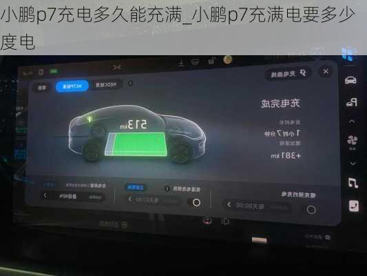 小鹏p7充电多久能充满_小鹏p7充满电要多少度电