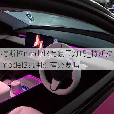 特斯拉model3有氛围灯吗_特斯拉model3氛围灯有必要吗