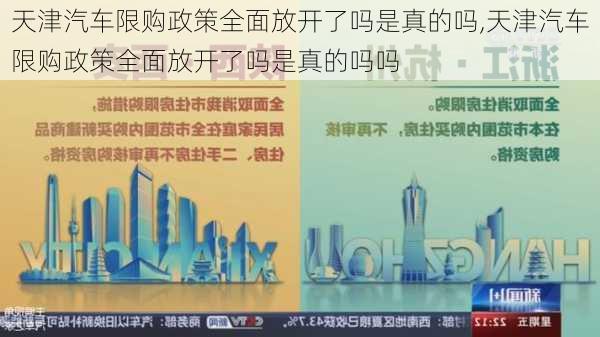 天津汽车限购政策全面放开了吗是真的吗,天津汽车限购政策全面放开了吗是真的吗吗