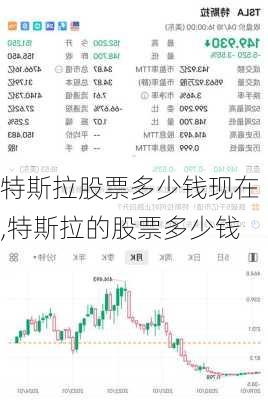 特斯拉股票多少钱现在,特斯拉的股票多少钱