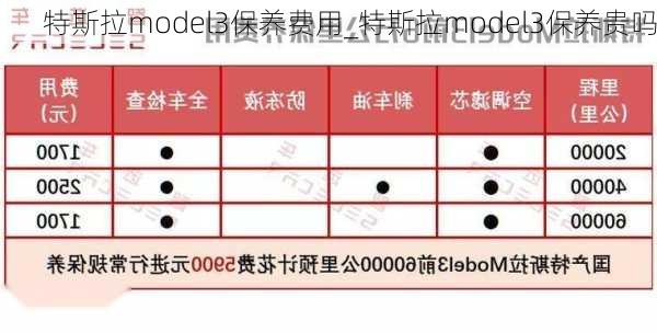 特斯拉model3保养费用_特斯拉model3保养贵吗