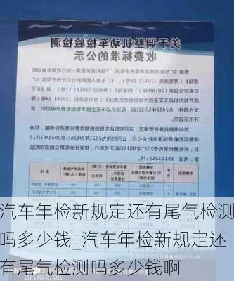 汽车年检新规定还有尾气检测吗多少钱_汽车年检新规定还有尾气检测吗多少钱啊