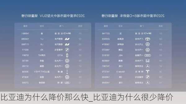 比亚迪为什么降价那么快_比亚迪为什么很少降价