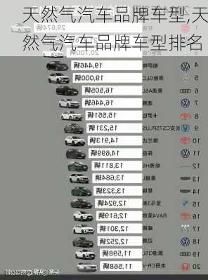 天然气汽车品牌车型,天然气汽车品牌车型排名