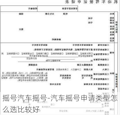 摇号汽车摇号-汽车摇号申请类型怎么选比较好