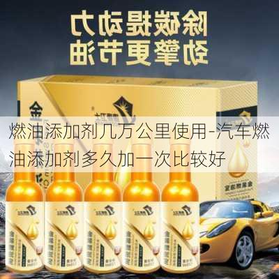 燃油添加剂几万公里使用-汽车燃油添加剂多久加一次比较好