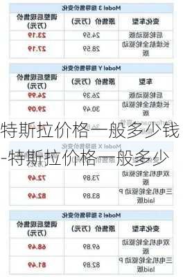 特斯拉价格一般多少钱-特斯拉价格一般多少