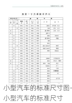 小型汽车的标准尺寸图-小型汽车的标准尺寸