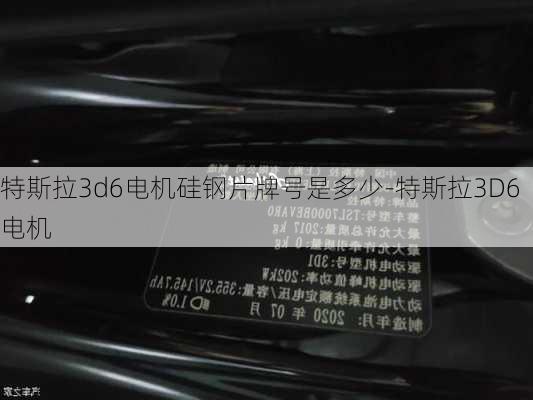 特斯拉3d6电机硅钢片牌号是多少-特斯拉3D6电机