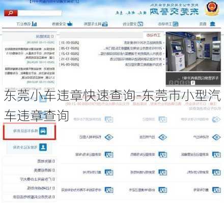 东莞小车违章快速查询-东莞市小型汽车违章查询
