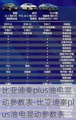 比亚迪秦plus油电混动参数表-比亚迪秦plus油电混动参数表