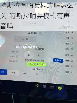 特斯拉有哨兵模式吗怎么关-特斯拉哨兵模式有声音吗