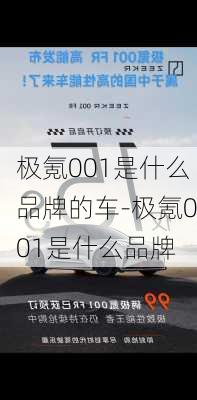 极氪001是什么品牌的车-极氪001是什么品牌