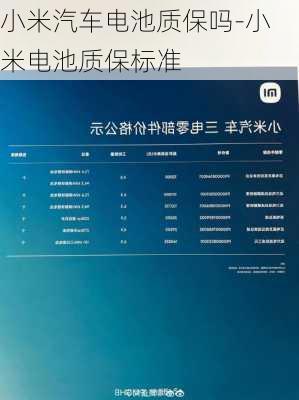 小米汽车电池质保吗-小米电池质保标准
