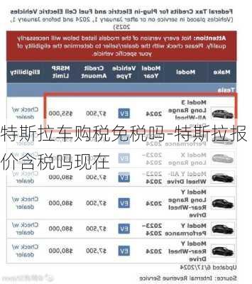 特斯拉车购税免税吗-特斯拉报价含税吗现在