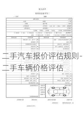 二手汽车报价评估规则-二手车辆价格评估