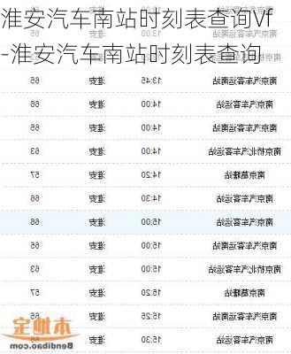 淮安汽车南站时刻表查询Vf-淮安汽车南站时刻表查询