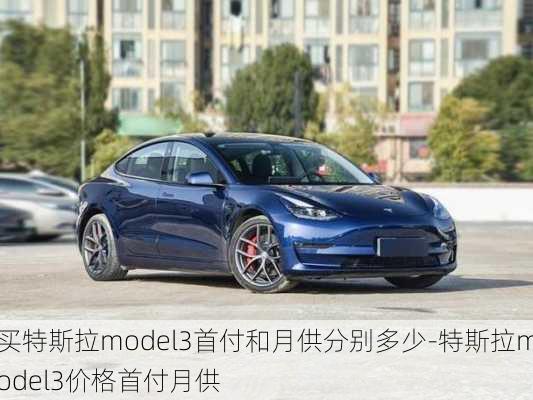 买特斯拉model3首付和月供分别多少-特斯拉model3价格首付月供