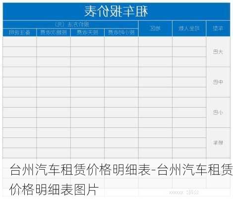 台州汽车租赁价格明细表-台州汽车租赁价格明细表图片