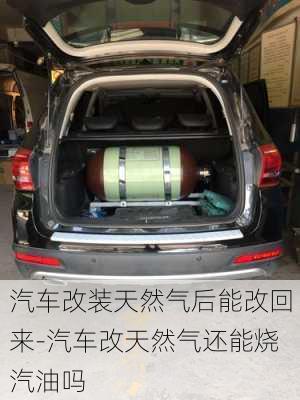 汽车改装天然气后能改回来-汽车改天然气还能烧汽油吗