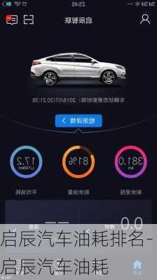 启辰汽车油耗排名-启辰汽车油耗