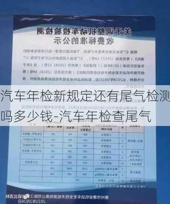 汽车年检新规定还有尾气检测吗多少钱-汽车年检查尾气