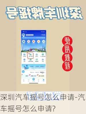 深圳汽车摇号怎么申请-汽车摇号怎么申请?