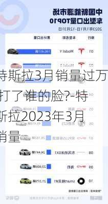 特斯拉3月销量过万 打了谁的脸?-特斯拉2023年3月销量