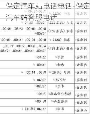 保定汽车站电话电话-保定汽车站客服电话