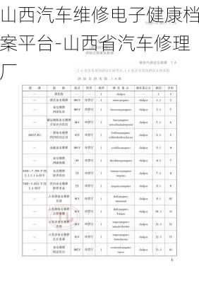 山西汽车维修电子健康档案平台-山西省汽车修理厂