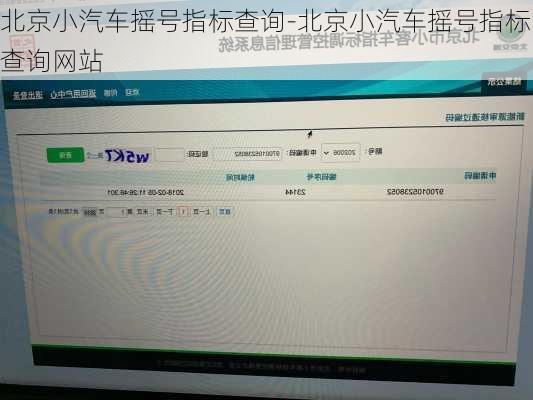 北京小汽车摇号指标查询-北京小汽车摇号指标查询网站