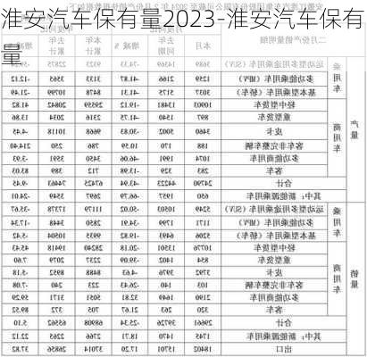 淮安汽车保有量2023-淮安汽车保有量