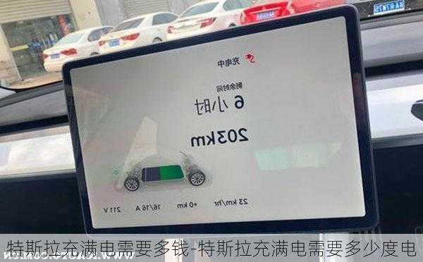 特斯拉充满电需要多钱-特斯拉充满电需要多少度电