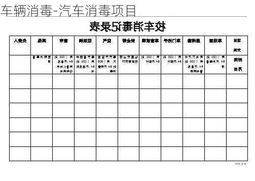 车辆消毒-汽车消毒项目