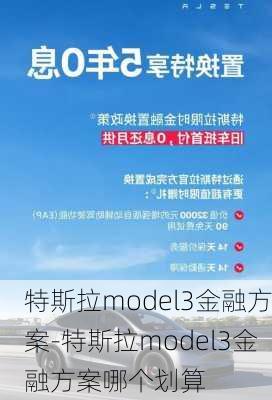 特斯拉model3金融方案-特斯拉model3金融方案哪个划算