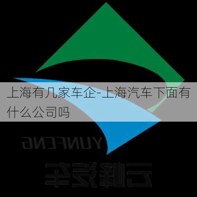 上海有几家车企-上海汽车下面有什么公司吗